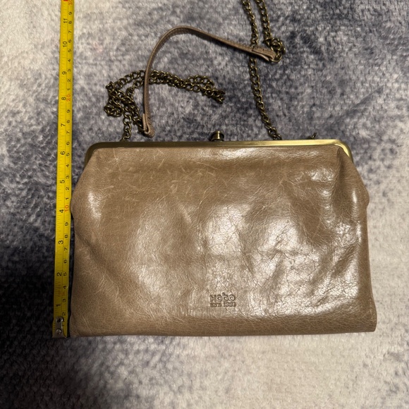 Vintage HOBO International Lauren In Natural Clutch Wallet 100% Genuine Leather - Picture 2 of 16